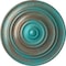 Ekena Millwork Classic Ceiling Medallion (Fits Canopies up to 4 1/8"), 13 1/4"OD x 1/2"P, Copper Green Patina CM13CLCGS - alternate 1